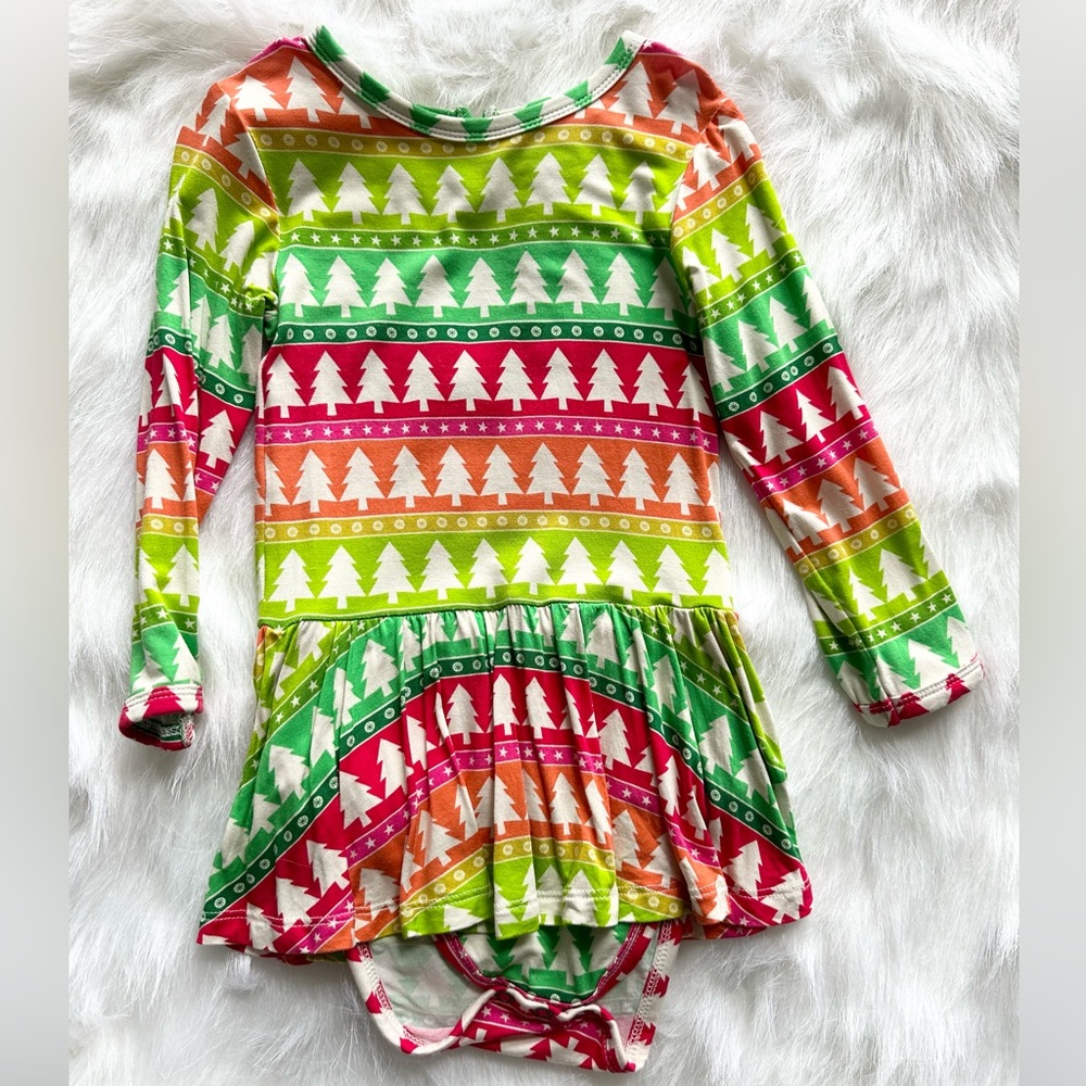 Bums and Roses Ruffle Dress